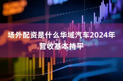 场外配资是什么华域汽车2024年营收基本持平
